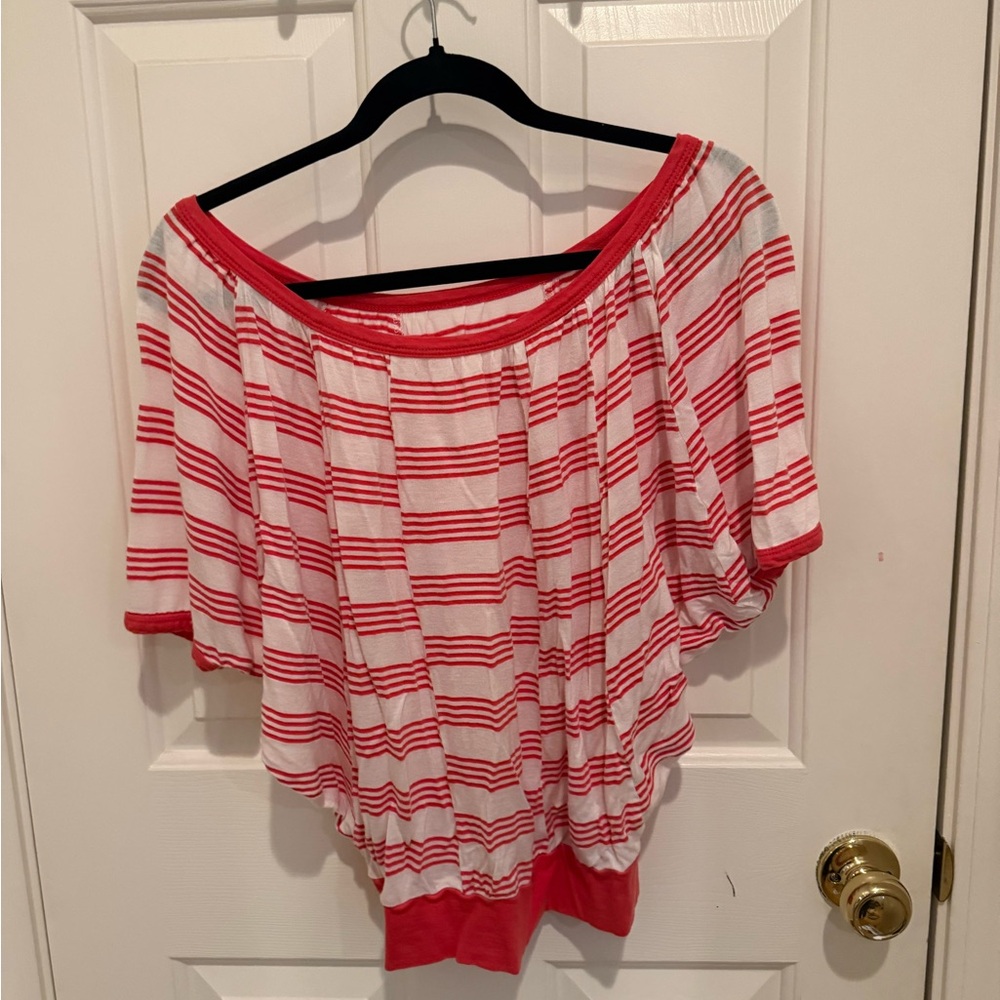 Pink stripe cute top